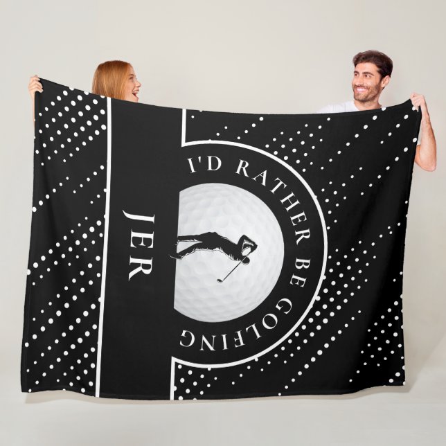 Cobertor De Velo Golf Personalizado Golfista Masculino Silhouette P (In Situ)