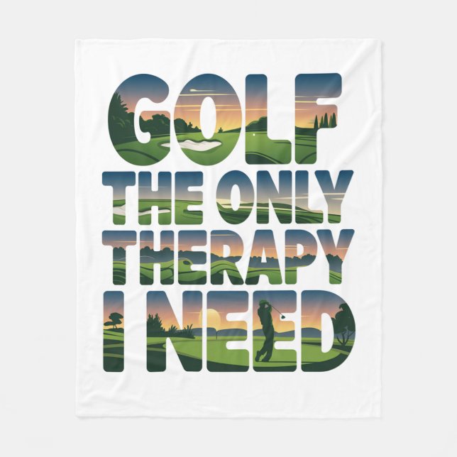 Cobertor De Velo Golfe, a única terapia, Trendy (Frente)