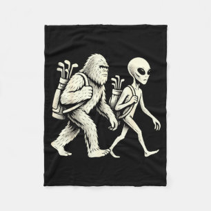 Cobertor De Velo Golfe Divertido Pé Grande Sasquatch Alien Ovni Gol