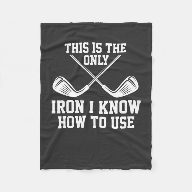 Cobertor De Velo Golfe - Este É O Único Ferro (Frente)