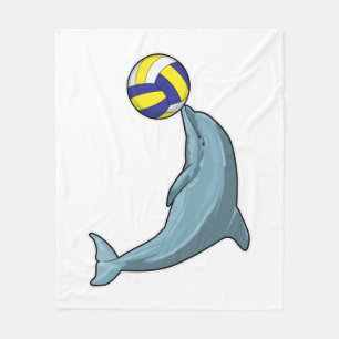 Cobertor De Velo Golfinho com voleibol