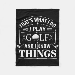 Cobertor De Velo Golfista Engraçado é isso que eu faço eu jogo golf