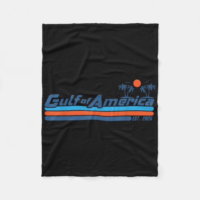 Cobertor De Velo Golfo Da América Dos Eua Leste 2025 Bandeira Ameri (Frente)