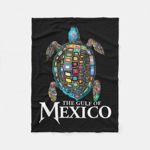 Cobertor De Velo Golfo De Tartaruga Do Mar Retro No México Nunca Es