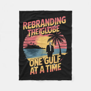 Cobertor De Velo Golfo EUA América Humorosa Trump Patriótico 2025