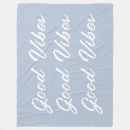 Cobertor De Velo Good Vibes Sherpa Fleece Throw Blanket
