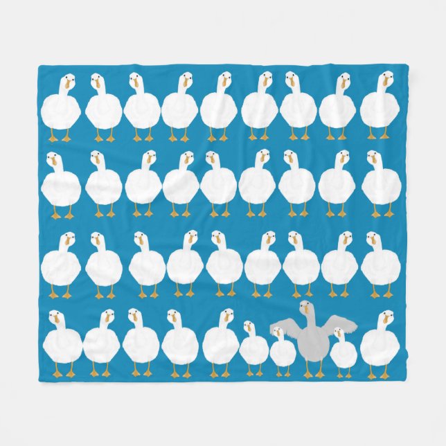 Cobertor De Velo Goose Who Fleece Blanket (Frente (Horizontal))