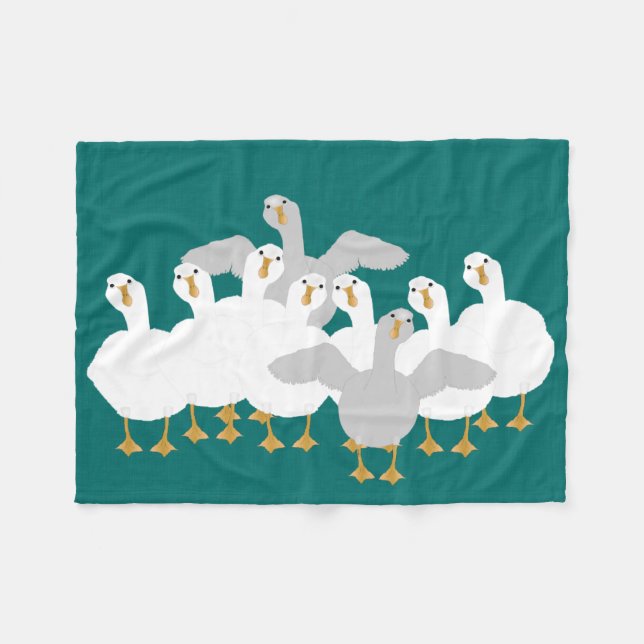 Cobertor De Velo Goose Who Fleece Blanket (Frente (Horizontal))