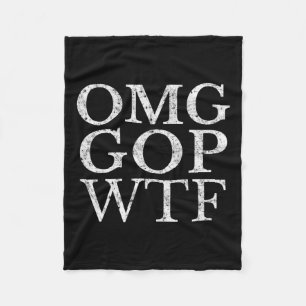 Cobertor De Velo Gop Wtf Anti Trump Republican T Shirt