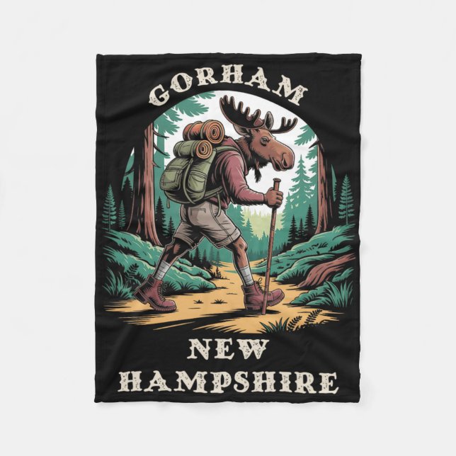Cobertor De Velo Gorham New Hampshire Nh Montanhas Trilha De Hiking (Frente)