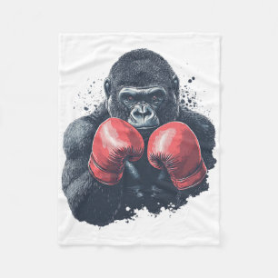 Cobertor De Velo Gorila em Luvas de Boxe - Treinamento de Boxe