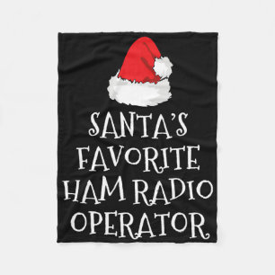 Cobertor De Velo Gorro de Natal do Operador de Rádio Amador Favorit