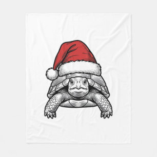 Cobertor De Velo Gorro de Papai Noel Tartaruga de Natal Desenho de 