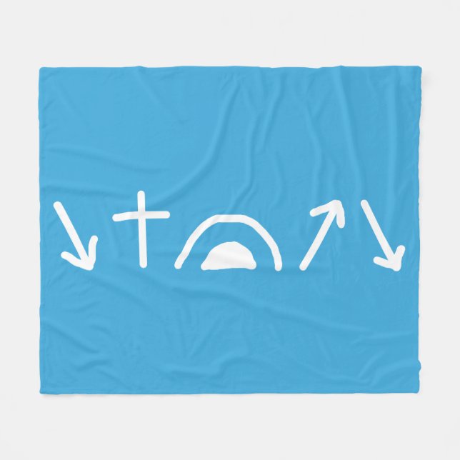 Cobertor De Velo Gospel Arrows Fleece Blanket (Frente (Horizontal))