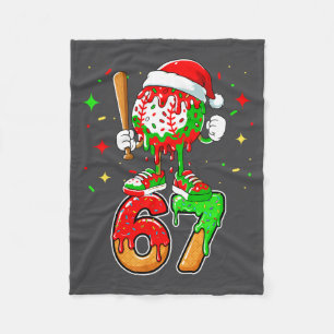 Cobertor De Velo Gotejamento de Beisebol Número 67 Meme Sorvete Got