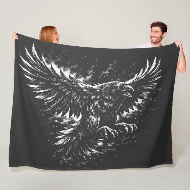 Cobertor De Velo Gothic Raven – por BurnsInHell (In Situ)