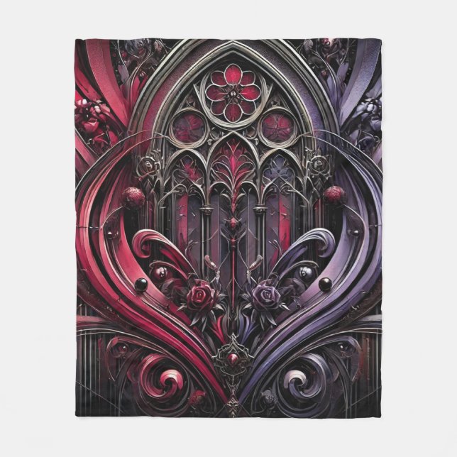 Cobertor De Velo Gótica Elegance Fleece Blanket (Frente)