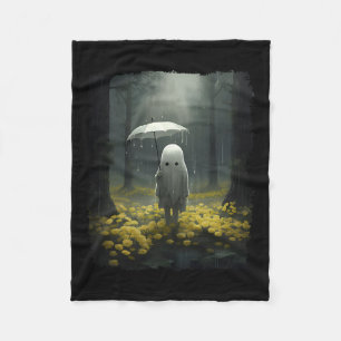 Cobertor De Velo Gótica Forest Vintage Floral Ghost Halloween Haunt