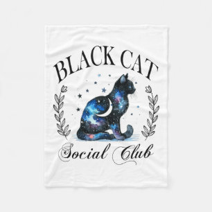 Cobertor De Velo Gótico de Dia das Bruxas do Clube Social de Gato N