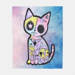 Cobertor De Velo Gótico de Kawaii Cute Pastel - Cachorro Gótico