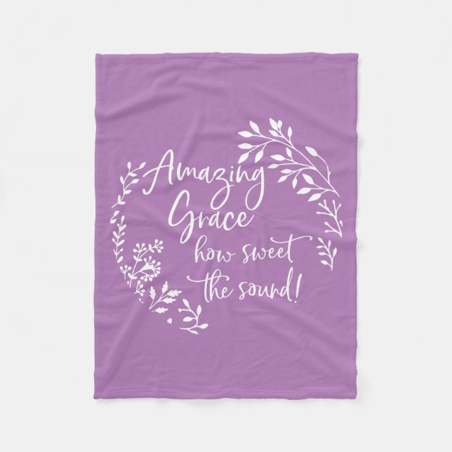 Cobertor De Velo Graça Incrível Como O Som É Doce (Frente)