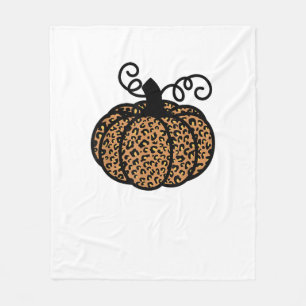 Cobertor De Velo Graças a Leopard Pumpkin impresso para Ação de Gra