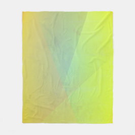Cobertor De Velo Gradação Geométrica Amarela Moderna