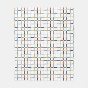 Cobertor De Velo Grade Colorida com Nouveau de Arte Espacial Negati