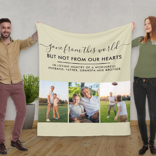 Cobertor De Velo Grade De Fotos Personalizada De 3 Em Memória Natu