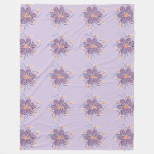 Cobertor De Velo Grade Floral Whimsical