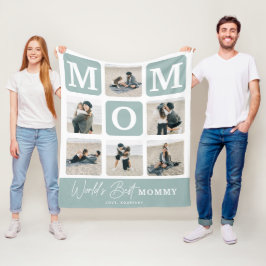 Cobertor De Velo Grade Multi Foto Grid Presente Fofo para a MÃE