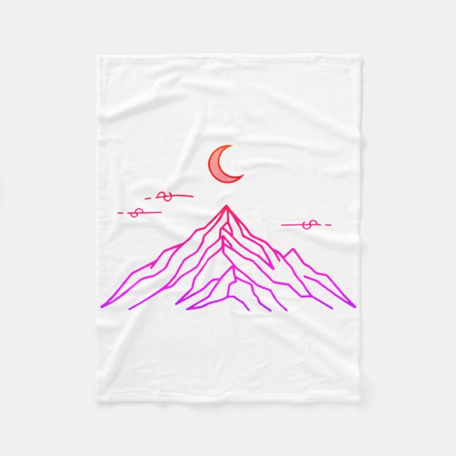 Cobertor De Velo Gradient Fleece Blanket “Vivid Peaks” (Frente)