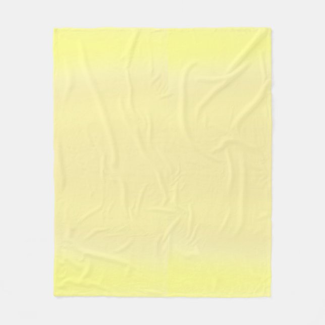 Cobertor De Velo Gradiente Amarelo Moderno Pastel (Frente)