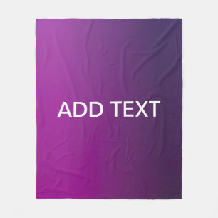 Cobertor De Velo Gradiente Ombre Roxo Moderno & Texto Branco Editáv