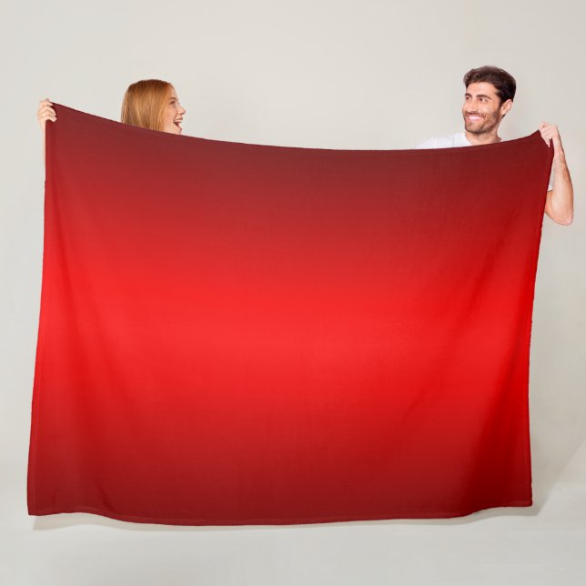 Cobertor De Velo Gradiente Vermelho Elegante (In Situ)