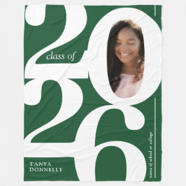 Cobertor De Velo Graduação da Foto Verde 2025