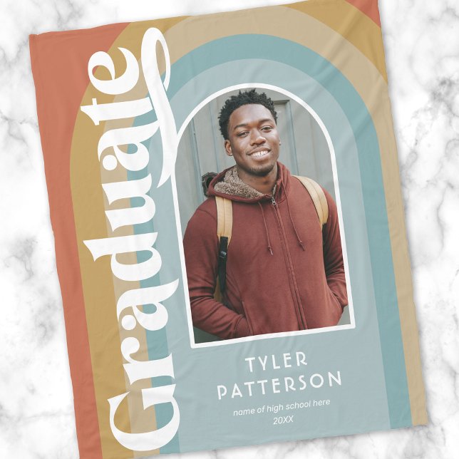 Cobertor De Velo Graduação de Foto em Arco Retroativo 2025 (Criador carregado)