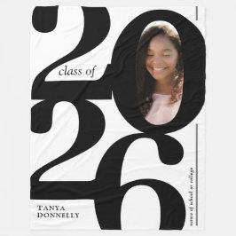 Cobertor De Velo Graduação de Foto Tipográfica 2025