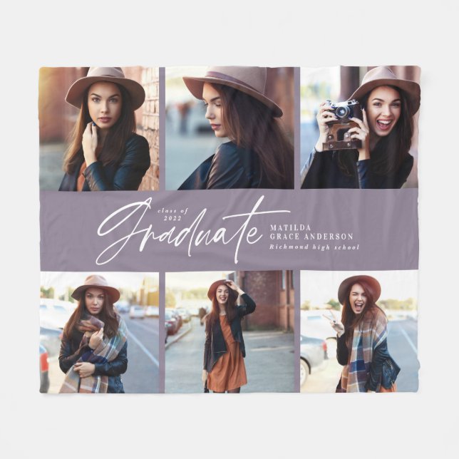 Cobertor De Velo Graduação do guião preto multifoto moderno f (Frente (Horizontal))