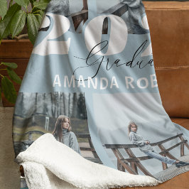 Cobertor De Velo Graduação Fotográfica Azul Moderno 6