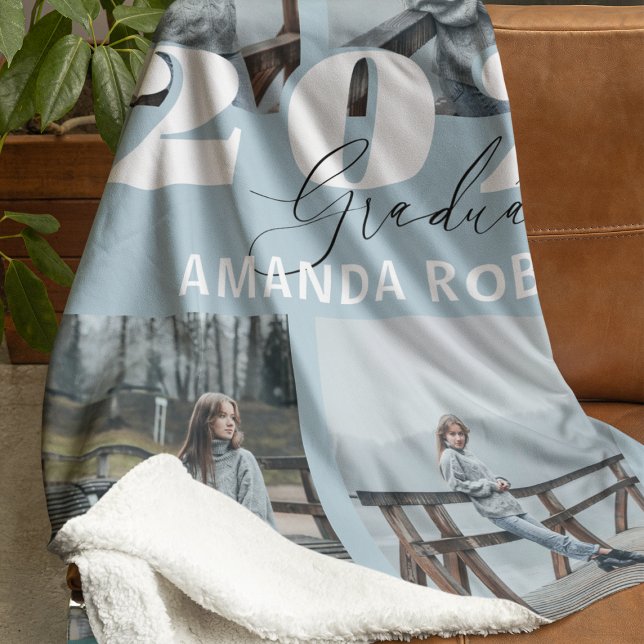 Cobertor De Velo Graduação Fotográfica Azul Moderno 6 (Criador carregado)