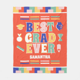 Cobertor De Velo Graduação Vermelhos do Melhor Formando