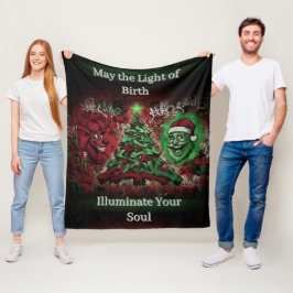 Cobertor De Velo Graffiti Christmas Fleece Blanket 50x60