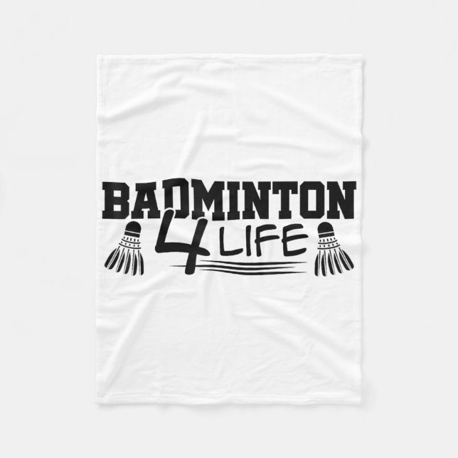 Cobertor De Velo Gràfico de Badminton para a Vida Jogador de Badmin (Frente)