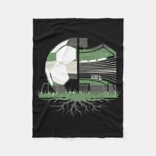 Cobertor De Velo Gráfico de natureza retrô de fusão de campo de fut