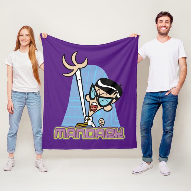 Cobertor De Velo Gráfico do Nome do Caracter Mandark (In Situ)