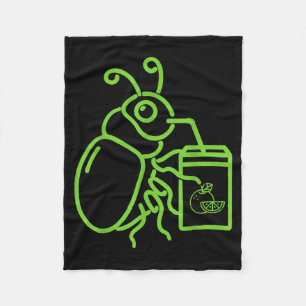 Cobertor De Velo Gráfico engraçado de Halloween Besouro de Hallowee