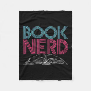 Cobertor De Velo Gráfico Engraçado do Nerd de livro - Leitura inspi