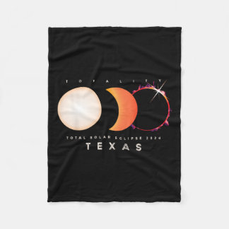 Cobertor De Velo Gráfico Total Eclipse 2024 do Texas América Eclips