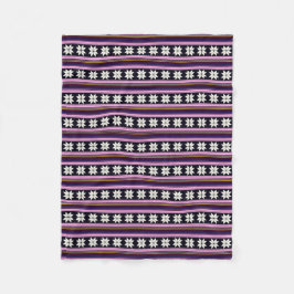 Cobertor De Velo Gráfico transversal feito malha Nordic do ponto da